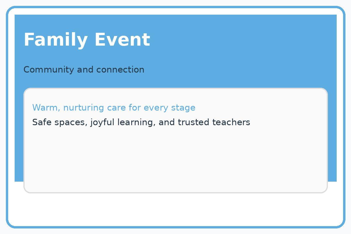 Family and parent event
