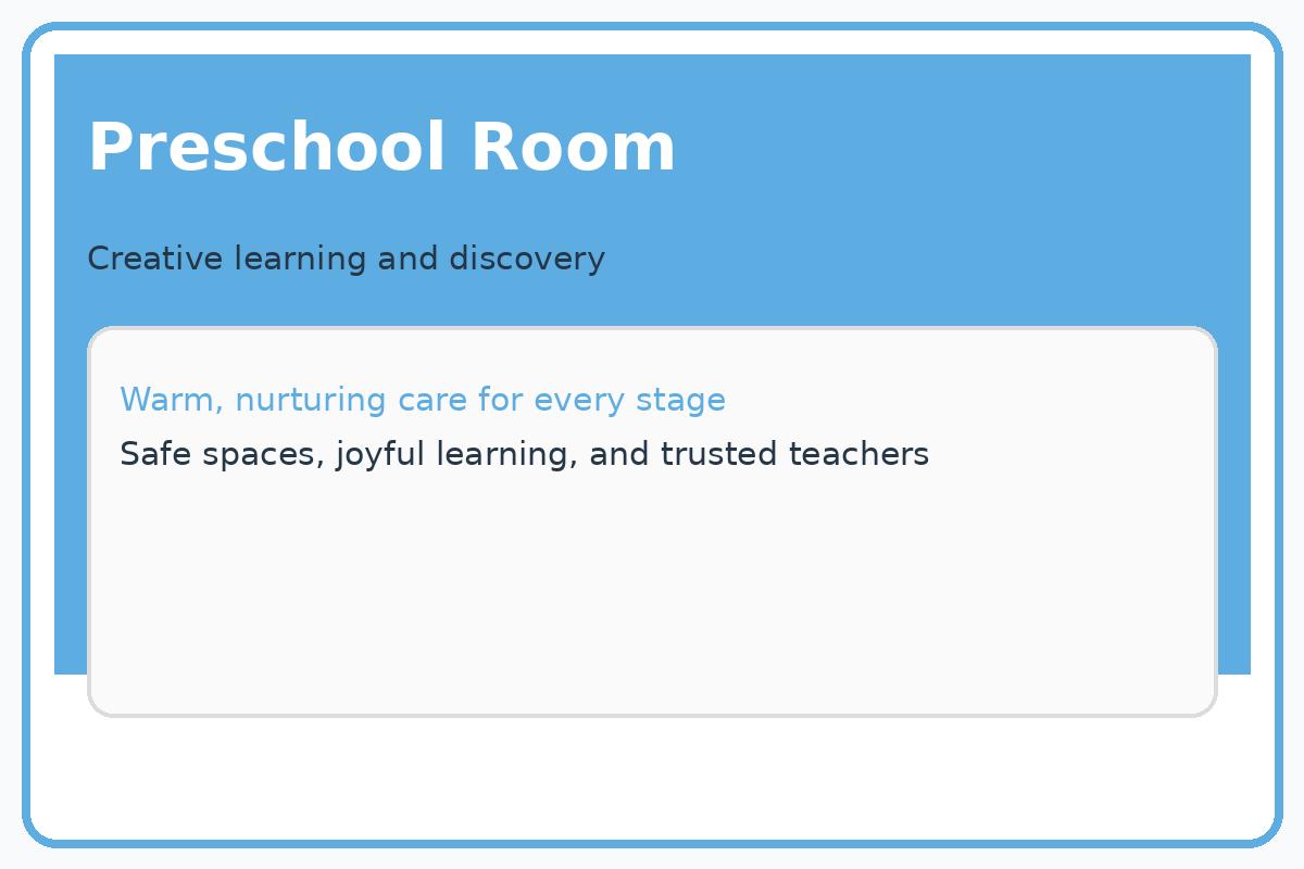 Preschool classroom